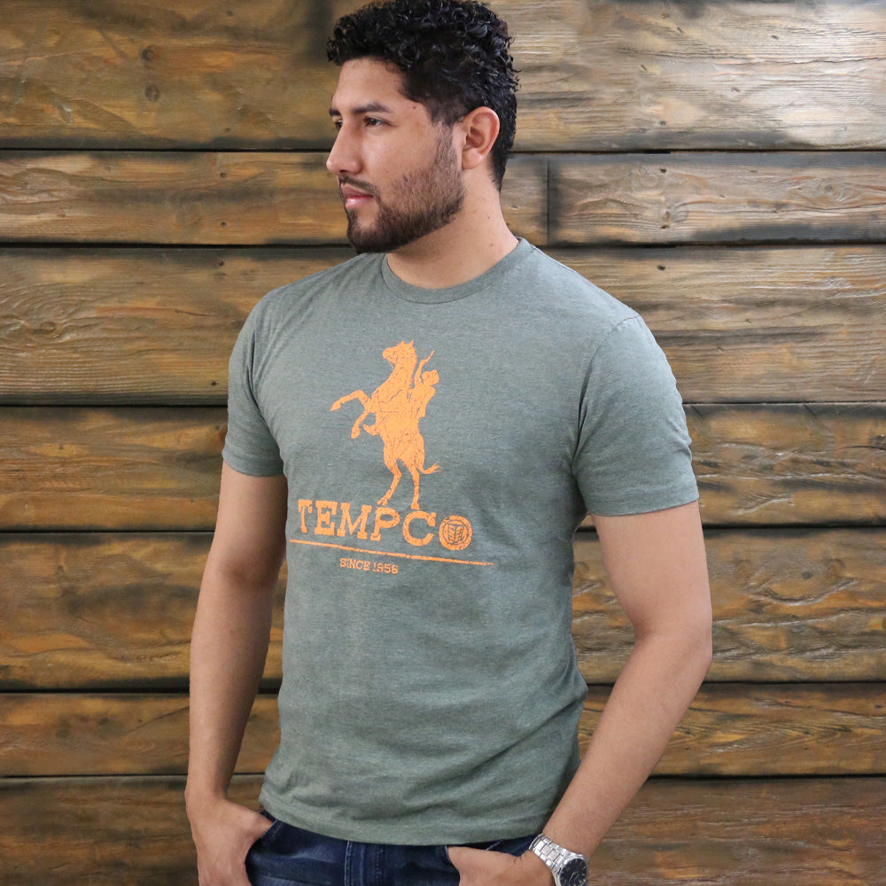 Tempco Mens Short Sleeve Graphic T-Shirt - REARING