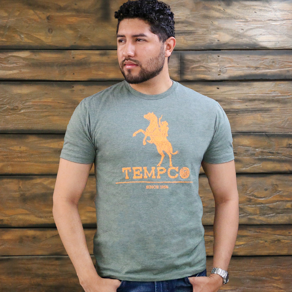 Tempco Mens Short Sleeve Graphic T-Shirt - REARING