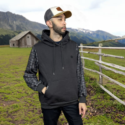 Tempco Mens Aztec Sleeve Hoodie 