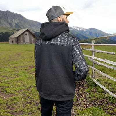 Tempco Mens Aztec Sleeve Hoodie 