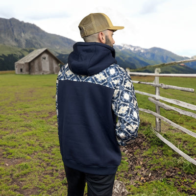 Tempco Mens Aztec Sleeve Hoodie 