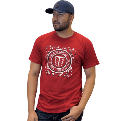 Tempco Mens Burgundy Team T-Shirt Antired - BURGUNDYTEAM