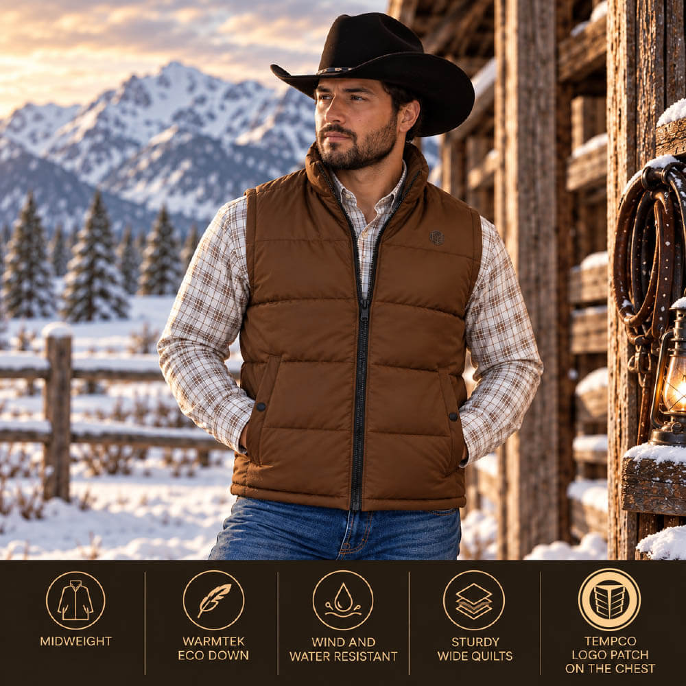 Tempco Mens Colorado Puffer Vest | Outerwear | Shop Now