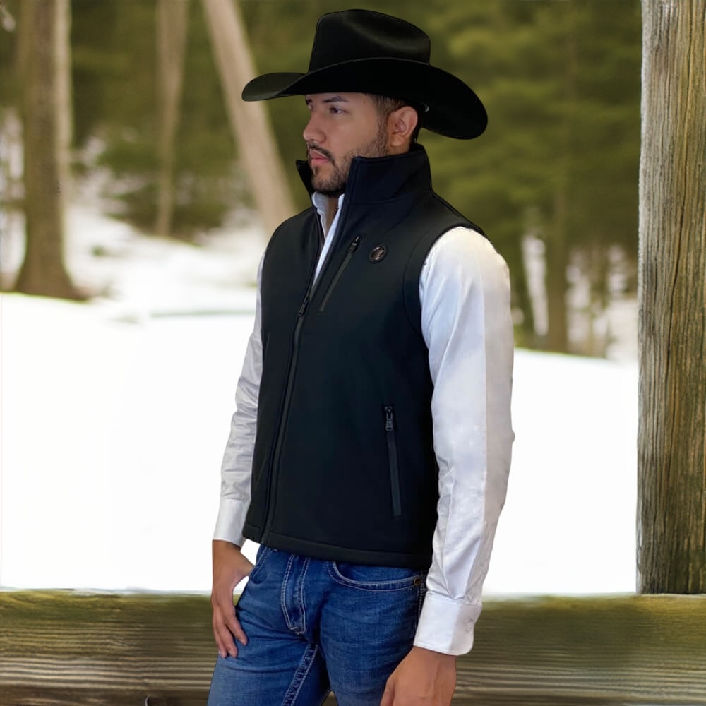 Tempco Mens Dallas Softshell Iron Feather Vest | Buy Online