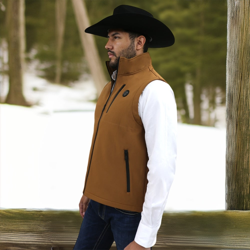 Tempco Mens Dallas Softshell Iron Feather Vest | Buy Online