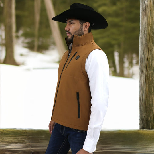 Tempco Mens Dallas Softshell Iron Feather Vest | Buy Online