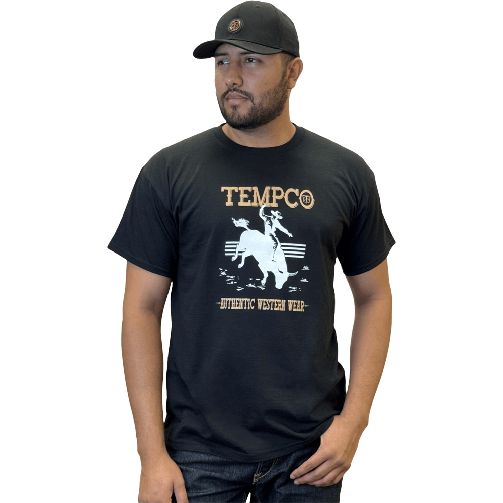 Tempco Mens Dust & Bone T-Shirt Black - DUST&BONE