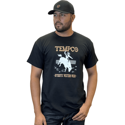 Tempco Mens Dust & Bone T-Shirt Black - DUST&BONE