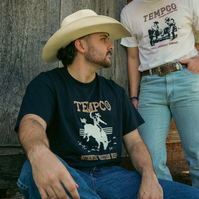 Tempco Mens Dust & Bone T-Shirt Black