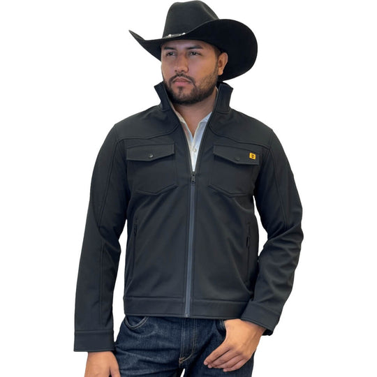 Tempco Mens El Vikingo Softshell Jacket | Rust And Black