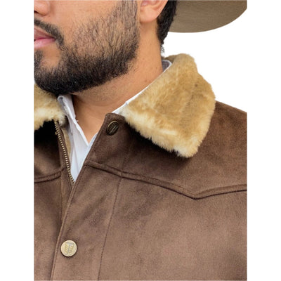 Tempco Mens Marlboro Faux Suede Shearling Jacket - TM6002