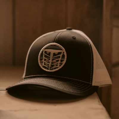 Tempco Mens Mesh Aztec Patch Cap Black/White
