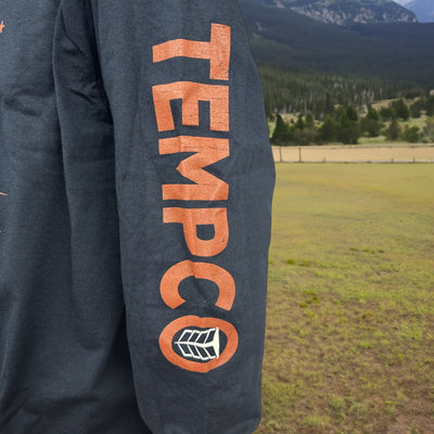 Tempco Mens Ride Alone Long Sleeve T-Shirt Black