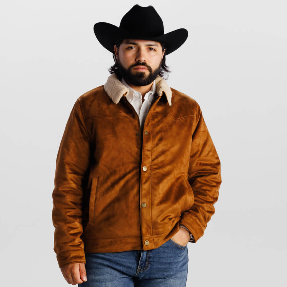 toujours 原色ジャコブウールブランケット Tempco Mens Marlboro Sherpa Suede Trucker Jacket | Shop Now