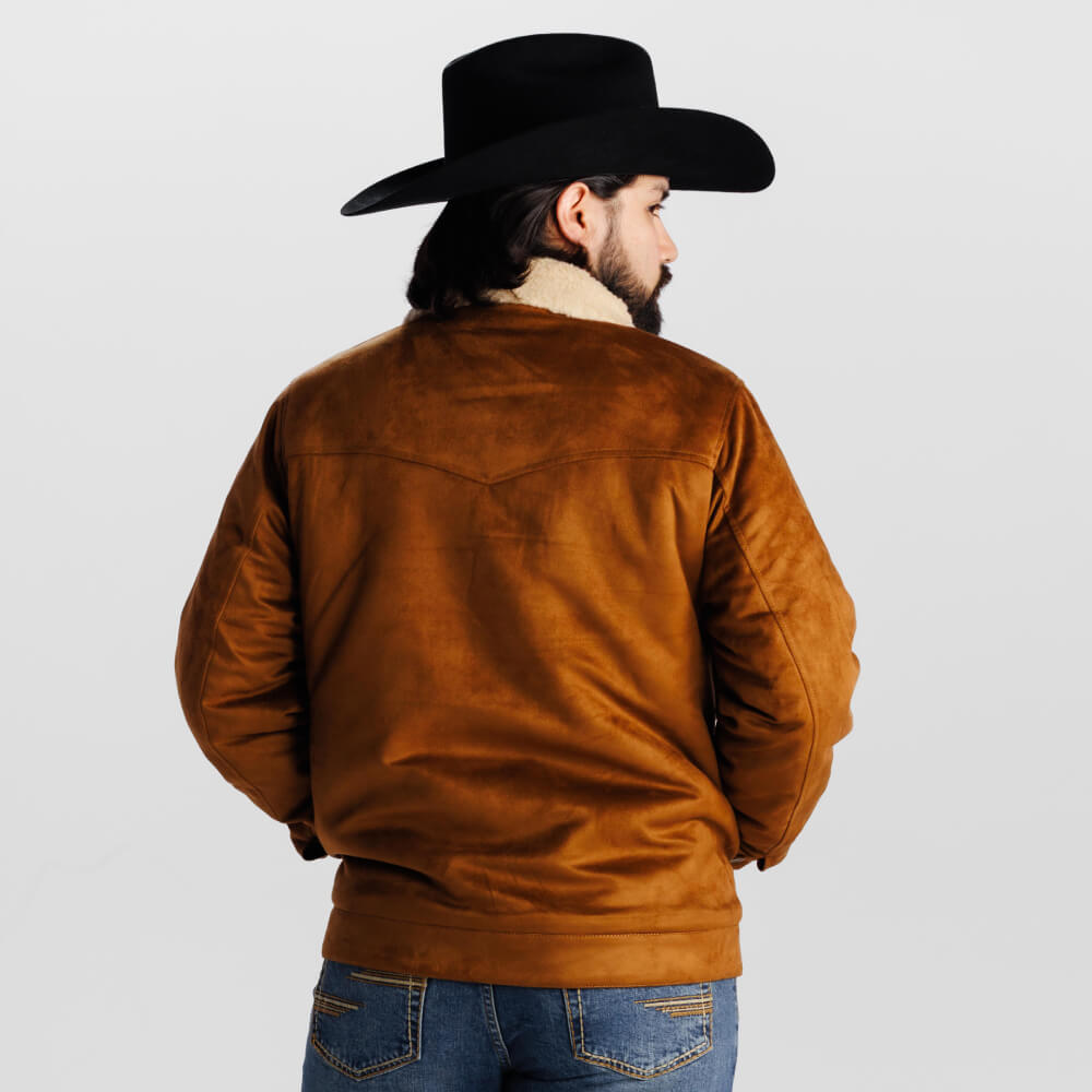 Tempco Mens Marlboro Sherpa Suede Trucker Jacket | Shop Now