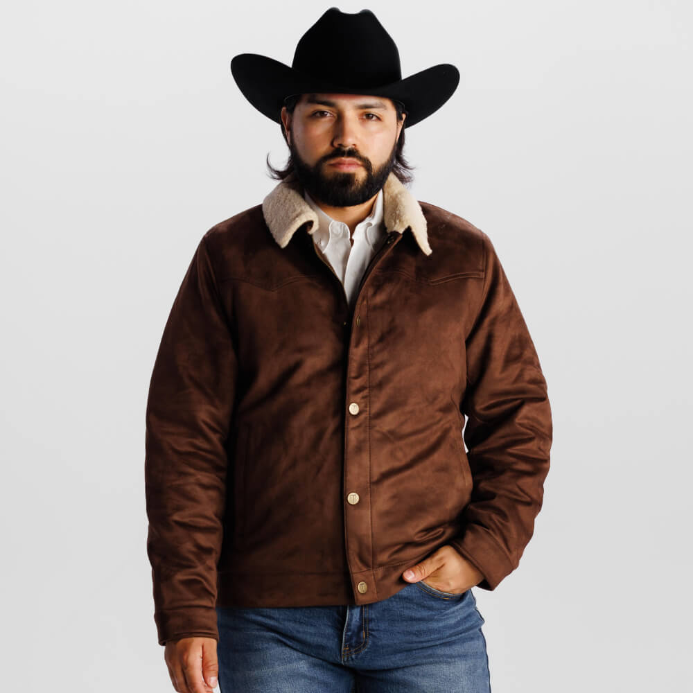 Tempco Mens Marlboro Sherpa Suede Trucker Jacket | Shop Now