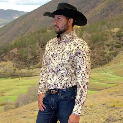 Tempco Mens Vikingo Snap Buttons Long Sleeve Shirt