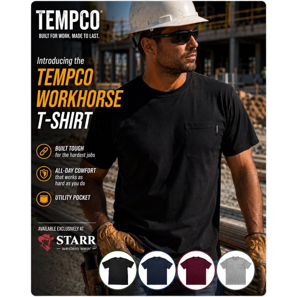 Tempco Mens Workhorse Short Sleeve Work T-Shirt